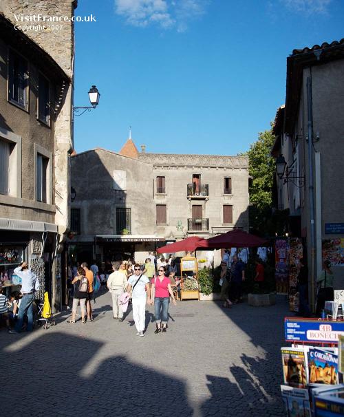 Carcassonne walled city square
