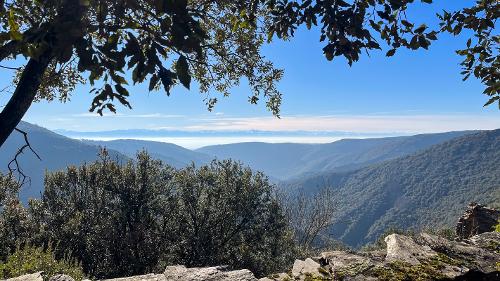 Pyrenees view near Labastide Esparbairenque
