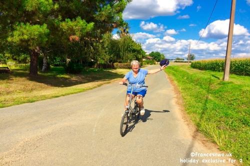 Bicycle on quiet country lanes