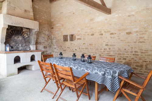 Patio with barbecue